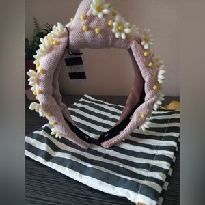 LELE SADOUGHI Ivory Sunshine Petunia Embellished Headband